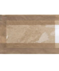 Kraft Paper Single Serve Window Bag 5 L X 1 And A Half D X 7 H For Cookies And Candies 500 Count Case Clear Window