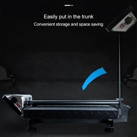 Hella Tough Digital Platform Scale With Big Led Display And Rust Resistant Deck optimized for storage and portability in trunk.