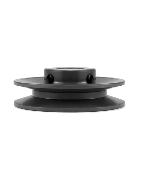 V Belt Pulley 1 Inch Bore Cast Iron Single Groove 3.95 Inch Outer Diameter High Wear And Galling Resistance A Belt Section