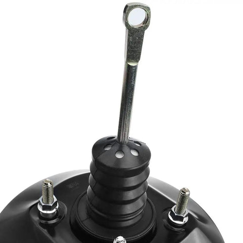 Heavy Duty Vacuum Power Brake Booster For Chevy C1500 Suburban GMC Yukon Blazer Direct Bolt On Upgrade showing steel mounting rod and rubber boot.