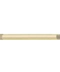 Brushed Nickel Extended 12-Inch Straight Overhead Shower Arm With 1/2 IPS Connections, side view