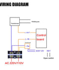 Wiring diagram for Beefed-Up Welding Controller With Digital Display, Pro-Grade Time Control 0-99 Cycles, Adjustable Weld Power