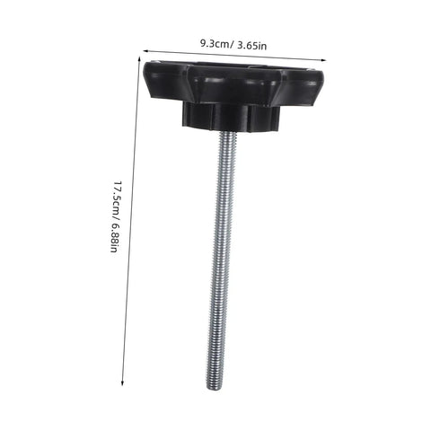 Spare Tire Hold Down Bolt Kit Universal Mounting Hardware Clamp Bolt For Cars, showing dimensions and sturdy metal shaft.