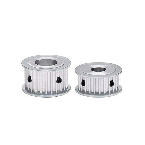 Beefy Aluminum Timing Belt Pulley Gear Synchronous Wheel 5mm Pitch 10mm Bore for 15mm Wide Belts Ideal for CNC Milling Lathe Machining and Gear Drive Systems, two pulleys