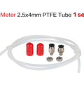 3D Printer Filament Dry Box Tubing Kit With 2.5x4mm Feed Tube Quick Connect Fittings Locking Nut Sealing Plugs 100 cm Long