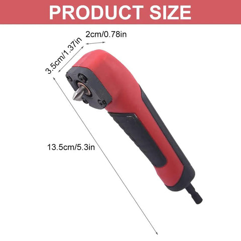 90 Degree Right Angle Drill Attachment For Electric Screwdrivers Corner Socket Adapter For Tight Spots with product dimensions