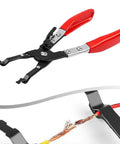 Heavy Duty Soldering Plier Wire Welding Clamp Ratchet Tool Stainless Steel for precise wire handling and soldering.