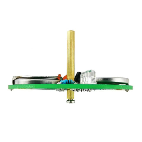 Side view of Hands On Soldering Practice Kit For Beginners And Hobbyists, Electronics Training Board With Rotation Activated Vibration Switch