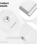 Close-up angles of aluminum T Slot Nut Assortment Kit Featuring 30 Aluminum T Track Hardware Pieces In M5 M6 M8 Drop In Nuts