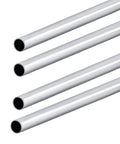 Four Sixteen Inch Aluminum Round Tubing 1/2 Inch Outer Diameter 1mm Wall Thickness 6063 Aluminum Hollow Seamless Straight Tubes