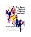 Book cover of Ace Your Dance Lessons With This Legit Student Training Handbook featuring dancers, colorful background
