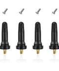 Four Pack TPMS 20008 Tire Valve Stems With Rubber Airtight Seal For Pressure Sensors Snap In Tubeless Replacement Fits Most Standard Auto Tires Car Accessories