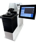 Rugged Digital Rockwell Hardness Tester With Smooth Touchscreen Display and Full Superficial Scale Coverage Plus Quick Brinell And Vickers Conversions showing detailed interface.