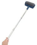 Pro Level Extendable Paint Roller With Extra Long Telescoping Pole Ergonomic Comfort Grip showing handle and roller head.