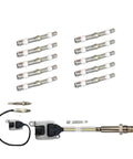 Scania 24V NOx Sensor Replacement 5WK97401 for Engine Emissions Control High Temp Resistant Nitrogen Oxygen Sensor Plug and Play Fit for Smoother Idle Quicker Starts Cleaner Exhaust and Better Performance. set with sensors and wiring