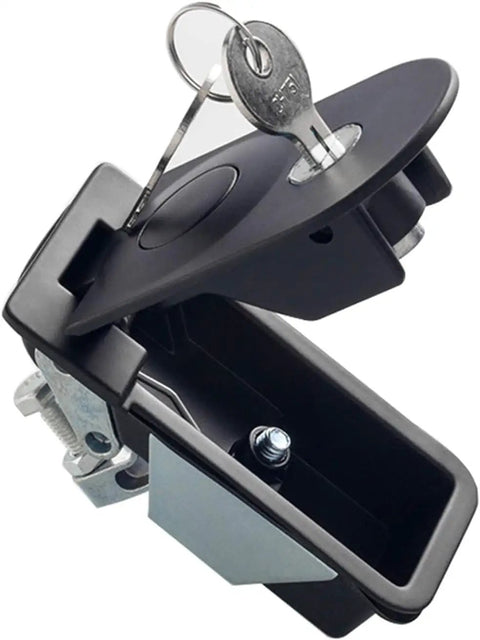 Heavy Duty Compression Latch 35mm Flush Mount Panel Lock with keys, zinc alloy for RV storage, boat hatch, and marine gear