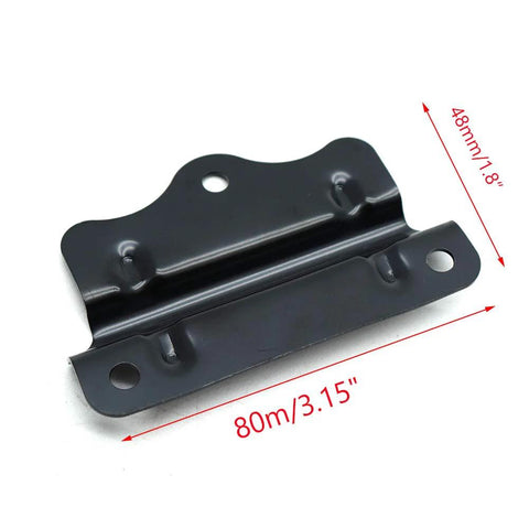 Stainless Steel Chest Pull Handle Black Finish Pack Of 4 With Three Hole Mounting for Cabinets, Dressers 80 Mm Long 48 Mm Wide