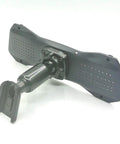 Rear View Mirror Back Plate Panel And Interior Mirror Bracket Arm For Car DVR Strap Replacement, metal mount, black finish.