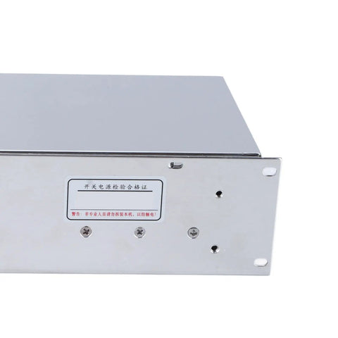 Beefy 600W DC Switching Power Supply For Industrial Automation, Reliable Converter With LED Indicators, Aluminum Alloy Enclosure, Wide 100 To 240V AC Input, Quiet, Efficient Performance For LEDs And Control Systems side view