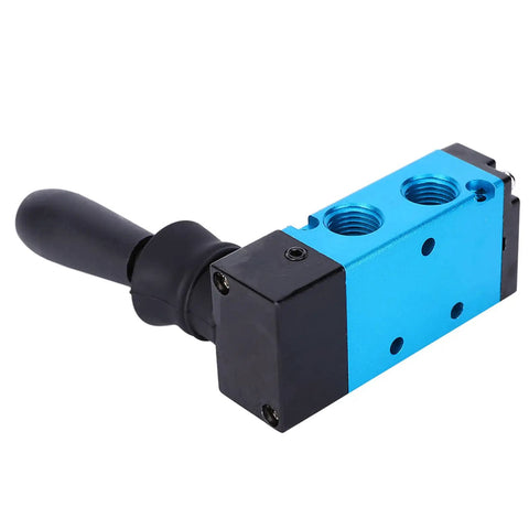 Rugged Hand Lever Pneumatic Valve With 2 Position 5 Way Control Aluminum Alloy Air Component For Compressed Air Systems, G1/4 Inlet, G1/8 Outlet