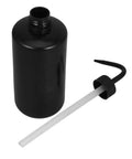 Two Pack Plastic Squeeze Bottles With Curved Nozzle For Precise Plant Watering And Cleaning, black plastic bottle and curved tube