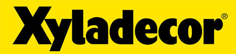 Xyladecor logo on a yellow background, representing wood stains and sealants for outdoor use.