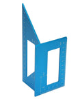No Sweat Precision 45 And 90 Degree Miter Gauge Layout Tool Rock Solid Aluminum Alloy Woodworking Saddle Square upright view