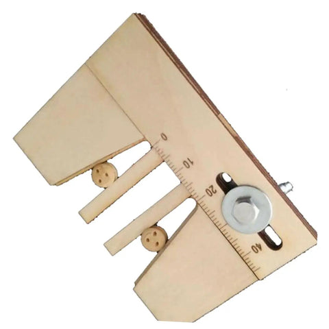 Wooden Mooring Tool For DIY Sailing Model Kits Dope Lightweight Display Tool For Model Ship Building And Wood Ship Modeling Projects Scale Display Handy And Durable For Hobbyists, wooden tool with ruler markings and hardware.
