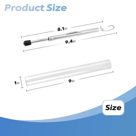 Pressure Gauge 0 To 35 Lbs For ADA Compliant Door Tests In Office Buildings Shopping Malls And Commercial Spaces A Handy Go To Tool For Inspectors And Maintenance Pros Quick Door Tightness And Swing Force Checks. stainless steel gauge with tube, 9.4in case