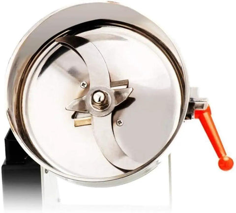 Close-up of Electric Grain Grinder Mill High Speed Powder Machine grinder blades for beans seeds nuts spices herbs cereals