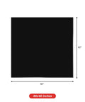 Fireproof Welding Blanket 40x40 Inch Carbon Felt Soldering Mat And Pad With 5mm Flame Retardant Fabric Heavy Duty Heat Shield Black