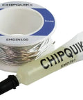 Pro Grade Indium Solder Wire In100 0.031 Inch Diameter 10 Foot Length With SMD291 Flux Included, spool with flux tube