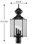 One Light Clear Beveled Glass Traditional Outdoor Post Lantern In Polished Brass For Gardens Patios And Walkways A Classic Weather Resistant Exterior Lighting Fixture With Easy Install And Timeless Style
