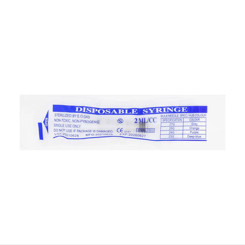 40 Pack 2ml Plastic Syringes With Individual Seals Clear Measurement Marks Smooth Plunger No Needle Ideal For Pet Feeding Plant Watering Lab Practice Medical Students Measuring Refilling Oil Or Glue, sealed package