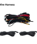 Universal Ultrasonic Blind Spot Monitoring System Kit With Lane Change Alert BSD Distance Assistant Durable PVC wire harness