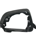 Right Side Rearview Mirror Housing Frame Trim Ring Plug And Play Cover For Tesla Model 3, black plastic part with tight fitment.
