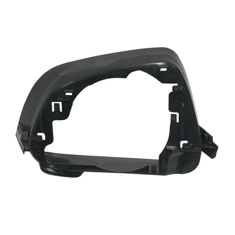 Right Side Rearview Mirror Housing Frame Trim Ring Plug And Play Cover For Tesla Model 3, black plastic part with tight fitment.