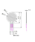Intelligent Flexible Thin Film Circle Pressure Sensor For Force Sensing Resistor RP-C18.3-ST, 18.3 mm round film sensor