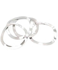 Three Wave Type Stainless Steel Spring Washer Kit 304 SS Anti Loosening Gaskets M3 Through M19 350 Pieces Per Box on white