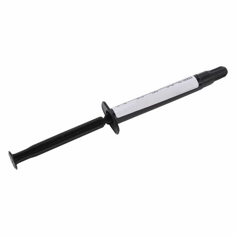 Syringe containing UV Curable Solder Mask Ink For PCB Repair With Needle Set for circuit boards, black oil solder mask syringe.