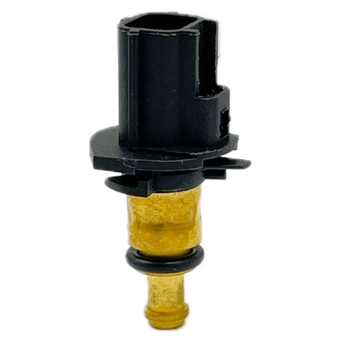 FainWan coolant temperature sensor: black plastic connector atop brass sensor stem with O-ring.