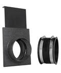 4 Inch Blast Gate With Dust Control Flex Cuff For Dust Collector And Shop Vacuum Fittings Includes Flexible Coupler And Steel Clamps Easy Install