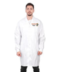 Customized Embroidered Lab Coat For Men With Your Name Personalized Medical Coat For Doctor Or Chemistry Costume, visible embroidered name