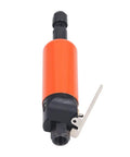 Badass Compact Pneumatic Air Die Grinder With Straight Grip And Ultra Low Vibration For Smooth Polishing Deburring And Sanding Jobs Lightweight Build, orange body.