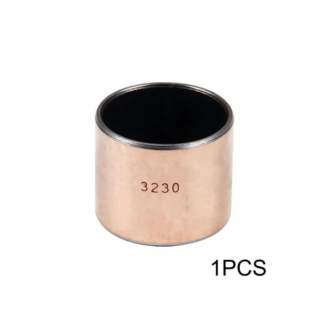 Rock Solid 1Pc Sleeve Bearing 32MM ID X 36MM OD X 30MM Length Oilless Bushing Carbon Steel Base With Sintered Bronze Layer shown from the side.