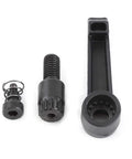 Kickass M8 Clamping Lever And Adjustable Toggle Handle Knobs featuring quick release return spring, black metal parts.