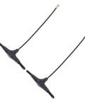 Pair of Beefed Up 2.4G T Type Antenna For FPV Drones And RC Gear, 2.5 dBi Gain, 2400-2500MHz Range, visible with slim lightweight design