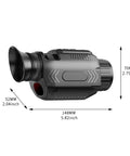 Thermal Imaging Monocular Night Vision Telescope With 64MP 28X Zoom, 4K Video, High Resolution, compact design dimensions