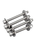 5 Pack 304 Stainless Steel Allen Threaded Post Kit For RC Models And Heavyweight Planes M8x110mm with washers and nuts