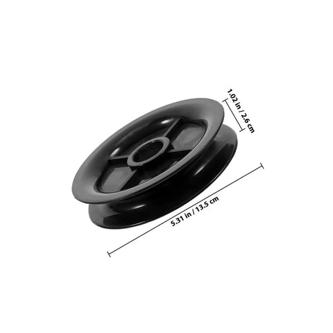 Heavy Duty Forklift Mast Guide Pulley Wheel Built Tough For Heavy Lifting Single Slot Nylon Bearing Design With 27mm Or 20mm Inner Bore For Rock Solid Daily Warehouse Ops